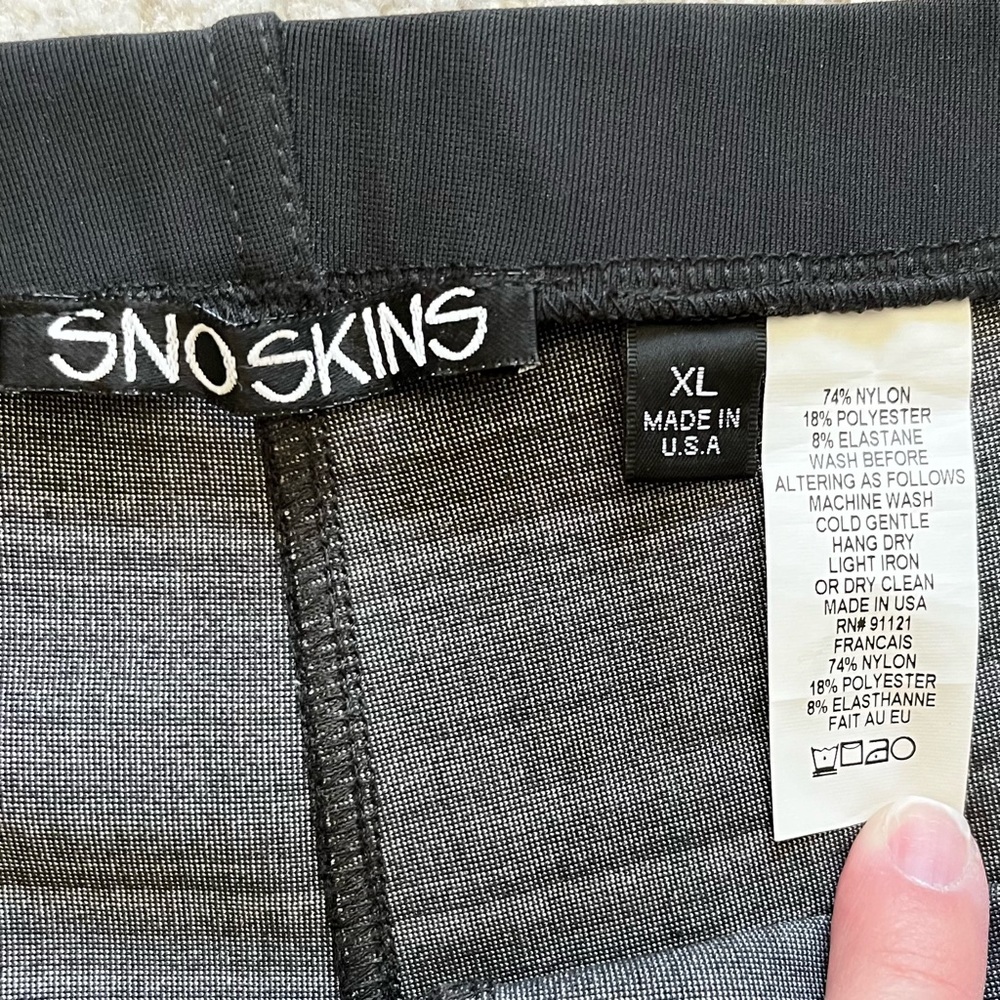 SNO SKINS GRAY PULL ON PANTS SIZE XL MINIMALIST MODERN CONTEMPORARY OUTDOORS - Picture 3 of 7